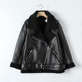 Autumn And Winter New Leisure Thickened Warm Ring Fur Integrated Coat-Outfit