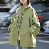 Fongt Function Storm Jacket Female Spring And Autumn Outdoor Jacket 2023 New Waterproof Windproof Rest Sports Jacket-Outfit