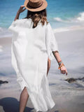 Chiffon Wrinkled Beach Shawl Bikini Swimsuit