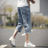 Fongt Shorts Men's Summer Thin Loose Hole Trend 2025 New Casual Trend Pants