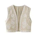 New Simple Embroidered Cardigan Vest 6895023-Outfit