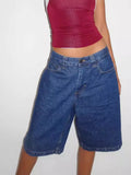 Loose Without Elastic Retro Jeans In The Pants Of Women's Five Split Pants-Outfit