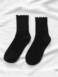 Ruffle Folds Socks-Outfit