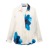 Fongt Summer Casual Printing Trouser Set New Women's Hanging Shirt