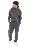 Fongt New Zippered Open-Shirt Trousers Simple Letter-Print Hooded Jacket Jacket Hot