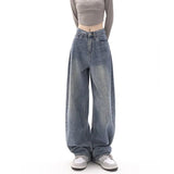 90s Washed High Waist Boyfriend Jeans-Outfit