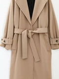 Spring New Style With Loose Belt Temperament Long Coat Coat 8464724-Outfit