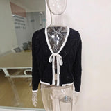 Fongt Soft-Cousin Short Knitted Cardigan 2025 New Loose Solid-Colored Gentle Sweater