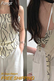 Women Irregular Hem Backless Camisole, Boat Neck Sleeveless Off-the-shoulder Tops, Black/