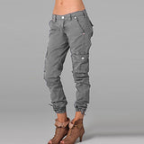 Street Hipster Color Patchwork Pocket Zipper Women's Casual