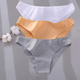 Sexy Low Waist Cotton Panties Female Underpants Solid Breathable Comfortable Women Underwear Ladies Pantys