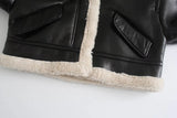 Winter Women's Wear Street Fashion Plush Fur Integrated Jacket-Outfit