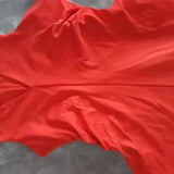 New V-Collar Pleated Asymmetrical Dress 1223501004-Outfit