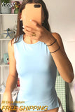 Backless Crop Top Corset Top Sexy Top Women Green Sleeveless Summer Clothes Solid Basic Cami Streetwear Y2K Tank