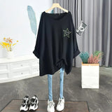 Tshirts Oversized Korean Loose Thin V-neck Mid-length Long-sleeved Bottoming Tshirt Long Sleeve Summer Tops For Women