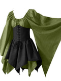 Halloween Costume for Women 2023 Bat Vampire Witches Kimetsu No Yaiba Deguisements Sexy Lace Up Love Live Cosplay Costumes-Outfit