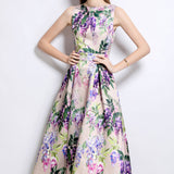 Fongt Tea Break Print Slings With Open Shoulder Dress Female Summer Sexy Hot Girl Holiday Beautiful Dress