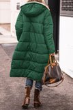 Fongt Solid Hooded Cotton Suit Long Sleeve Double-Sided Winter Warm Shirt Coat Cotton Coat