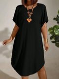 Fongt Women's Clothing 2024 Summer New Short-Sleeved Solid Color