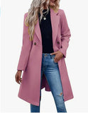 Fongt Autumn And Winter New Explosion Long Hair, The Female Coat With Double Buckle Coat