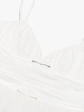 Sweetheart Neckline Strap Tulle Frill Midi Dress-Outfit