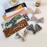 Women Elegant Solid Print Bun Maruko DIY Hairstyle Making Hold Long Tools Bow Headband Hairbands Fashion Hair