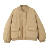 New Cotton Suit Loose Quilted Pilot Jacket 4088246-Outfit