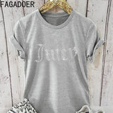 Summer Juicy Diamonds Print Tshirt Women Round Neck Short Sleeve Top Female Pattern Harajuku Tshirt 2022 New