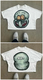 Printing Of Men's T-Shirt Blutosatire Billdog Cotton Oversized Picture-Outfit