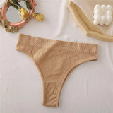 Seamless Women's Panties 9 Solid Color High Waisted Thongs Women Comfortable Women's Cotton Briefs Sexy Female