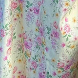 Floral Print Dress Sweet Square Neck Puff Sleeve Side Spilt Drawstring Maxi Dresses for Women Party Chic Casual