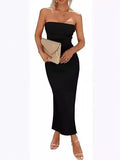 Fongt Women's Decoration Body Explosion With A Breast-Tight Waist Dress A Step Dress Woman