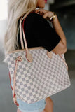 Tote Handbag with Clutch Wallet 703-1-Outfit
