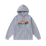 Rainbow Gradient Letter Tiger Head Printing Ins Trendy Sweater Trousers Jogging Suit-Outfit