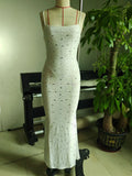 Spring And Summer New Heavy Industry Hot Diamond Sexy Bag Hip Sling Dress Dress
