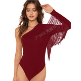 Women's Summer Milk Silk Sleeveless Jumpsuit With Fringed Frills-Outfit
