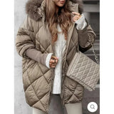 Fongt New Women's Explosive Temperament Winter Hooded Hoodie Jacket