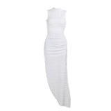 Fongt Summer 2024 New Fashion Vest Muscle Open-Back Tight Dress Women's