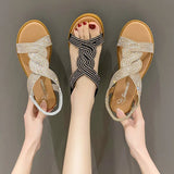 Fongt Women Trend New Summer Net Red Ins Students Fashion Appearance Outside With Skirt Fairy Roman Shoe