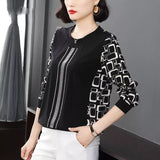 Fashion O-Neck Office Lady Long Sleeve Pullovers for Women 2023 New Simple Dignified Women's Clothing Blouses
