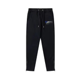 Rainbow Gradient Letter Tiger Head Printing Ins Trendy Sweater Trousers Jogging Suit-Outfit