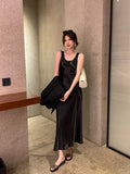 Fongt Xixi 13 Lines 2025 Spring And Summer New French Retro Round-Neck Temperament Sling Dress 88167