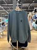 Women Cotton Beige Sweaters 2023 Fall Vintage O Neck Long Sleeves Letter Embroidery Sweaters Female Chic Pullovers-Outfit