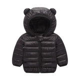 Toddler Boys Jackets Autumn Winter Long Sleeve Hooded Character Pattern Children Outerwear Coats Kids