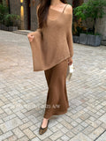 Fongt Xixi 2025 Autumn New White Label Thin Temperament Hanging Dress High-End Long Dress Female 88437