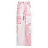 Patchwork Corduroy 90s Cargo Pants-Outfit