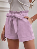 Solid Color Large High Waist Wide