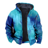 Fongt Solid Color 3D Print Digital Print With Hoodie Cotton Suit-Outfit
