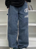 hop straight leg baggy jeans with