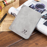 Men's Leather Bifold Wallet Slim Hipster Cowhide Credit Card/ID Holders and Inserts Coin Purses Luxury Business Mens